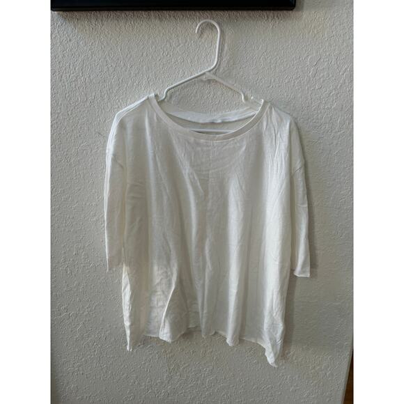 Frank and Eileen Tee Lab Classic White Tshirt Fit Scoop Neck Large $160 - Picture 2 of 7